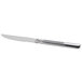 A Oneida Athena stainless steel steak knife with a silver handle and blade.