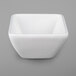 A G.E.T. Enterprises white resin-coated aluminum square bowl.