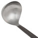 An American Metalcraft stainless steel ladle with a wavy metal handle.