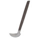 An American Metalcraft stainless steel ladle with a wavy metal handle.