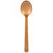 An American Metalcraft hammered bronze spoon with a wooden handle.