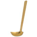 An American Metalcraft hammered gold ladle with a long handle.