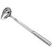 An American Metalcraft stainless steel Belaire spout ladle with a handle.