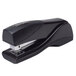 A Swingline Optima 25 compact black stapler with silver metal accents.