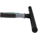 An Unger Ninja T-Bar StripWasher handle with a black and green grip and black and grey tool.