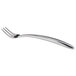 A Oneida Glissade stainless steel oyster fork with a silver handle.