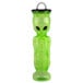 A green plastic alien bottle with a black lid and straw.