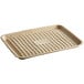A rectangular EcoChoice molded fiber tray with a grid pattern.