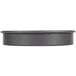 An American Metalcraft Hard Coat Anodized Aluminum cake pan with straight sides and a round black surface.