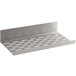 An Avantco stainless steel metal shelf with holes.