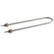 A pair of stainless steel heating elements with metal rods.