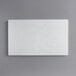 An American Metalcraft white faux slate rectangular platter on a gray background.
