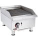 An APW Wyott 18" radiant charbroiler on a counter.