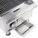 An APW Wyott stainless steel radiant charbroiler on a counter.