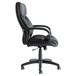 A black Alera Fraze Series high-back office chair with wheels and arms.