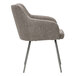 An Alera Captain Series gray tweed guest chair with metal legs.