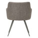 An Alera Captain Series grey tweed guest chair with metal legs.