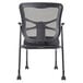 A back view of a black Alera Elusion Series office chair with mesh.