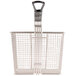 A Cecilware full size metal fryer basket with a front hook handle.