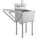 A Steelton stainless steel utility sink with a faucet.