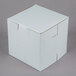 A white Baker's Mark jumbo cupcake / muffin box with a lid.