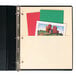 A black binder with Avery manila folder dividers inside.