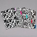 A package of Avery 5-tab reversible fashion dividers with black and white designs.