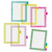Avery Ultralast Big Tab Multi-Color Divider Set with yellow and green patterned tabs.