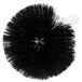 A round black Bar Maid glass washer brush with long bristles and a white handle.