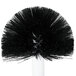 A black round Bar Maid glass washer brush with long black bristles.