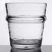 A Libbey Tritan plastic double rocks glass with a curved rim.