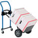 A Harper hand truck with two boxes on it.