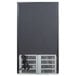 The back of a black Beverage-Air countertop display refrigerator with a vent.