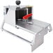 A Vollrath Redco InstaSlice fruit and vegetable cutter with a red handle.