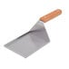 A Tablecraft stainless steel spatula with a wooden handle.