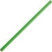 An EcoChoice green paper straw on a white background.