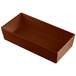 A brown rectangular Tablecraft Simple Solutions bowl.