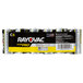 A pack of Rayovac C batteries on a white background.