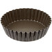 A black fluted Gobel tart pan with a removable bottom.