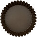 A black Gobel fluted tart pan with a removable bottom.