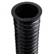 A close-up of a black plastic Lavex duct hose with a cuff assembly.