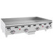 A Vulcan liquid propane gas countertop griddle with deep cooking plate.