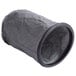 A grey fabric mesh cylinder with a black rubber rim.