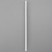 A white paper lollipop stick on a gray background.