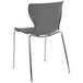 A Flash Furniture Lowell gray plastic chair with metal legs.