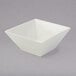 An American Metalcraft white square porcelain bowl.