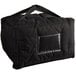 A black Cambro insulated pizza delivery bag with a black handle and zipper.