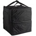 A black Cambro insulated pizza delivery bag with straps.