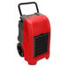 A red and grey B-Air Vantage dehumidifier.