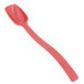 A red Thunder Group polycarbonate salad bar spoon.